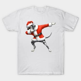 Christmas Great Dane Dog Dabbing Dance T-Shirt